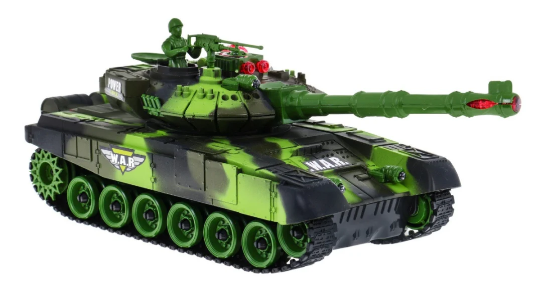 RC tenk za djecu 3+ s pucanjem, zeleni_6