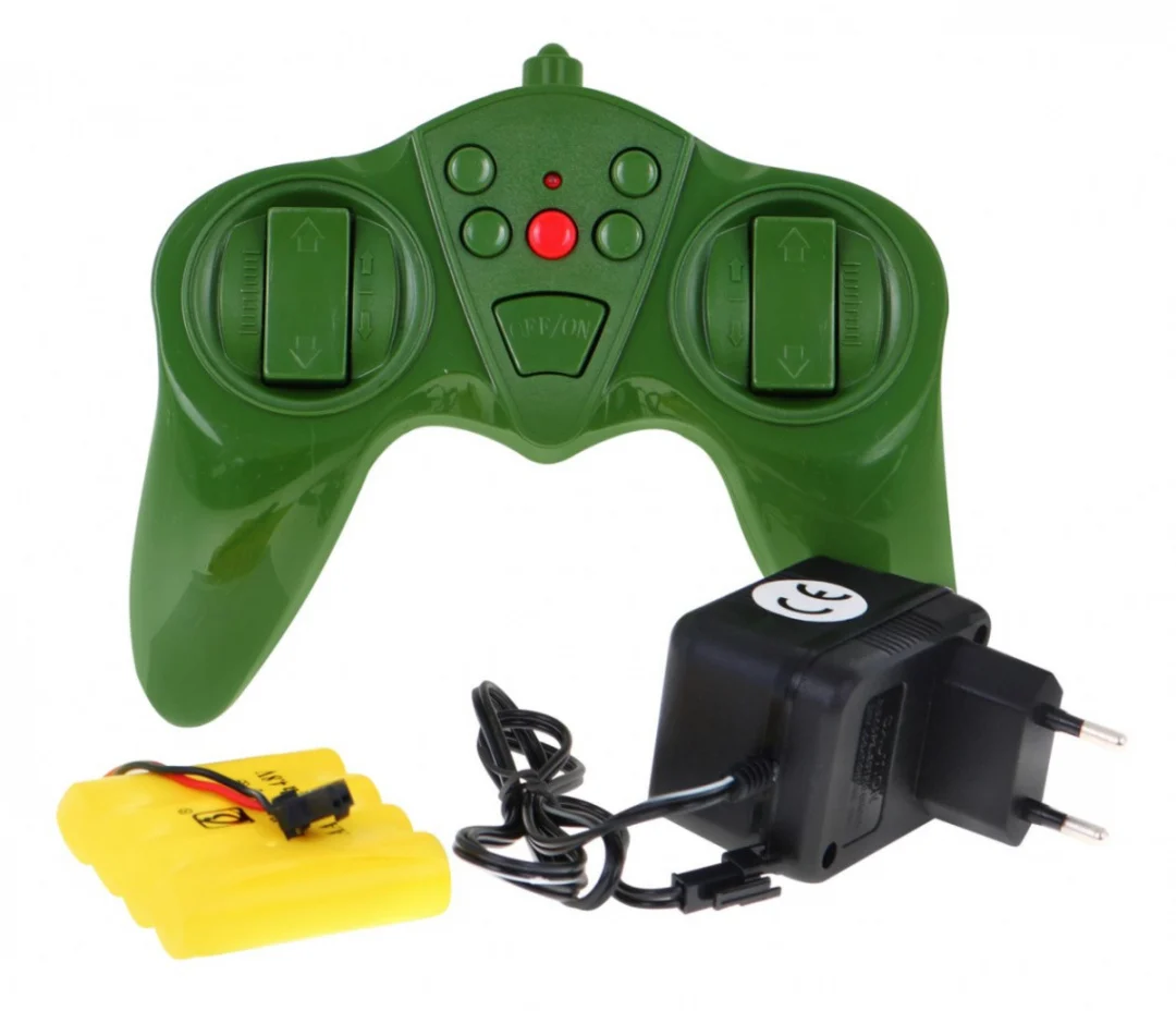 RC tenk za djecu 3+ s pucanjem, zeleni_7