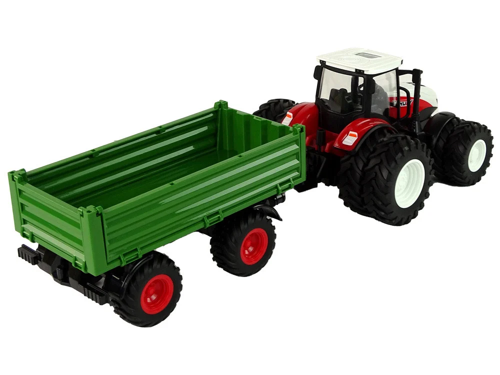 RC traktor s prikolicom 1:24 Crvena Zelena_5