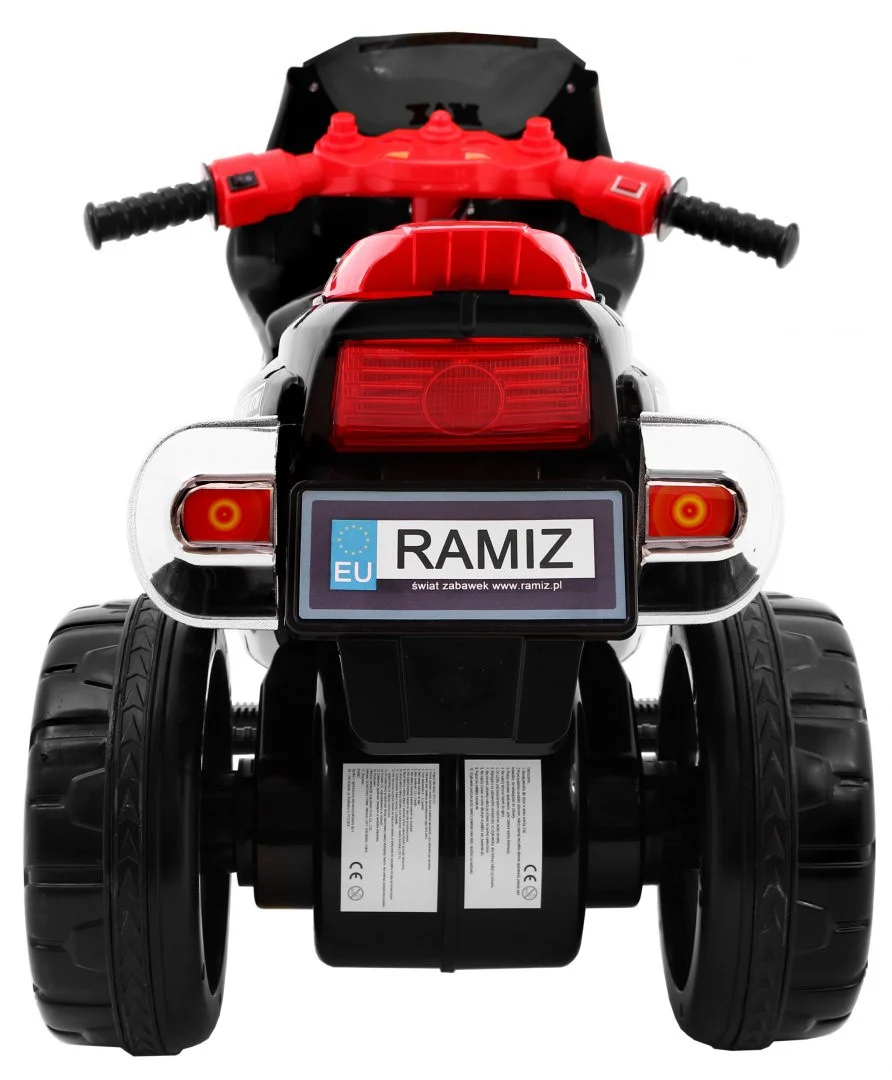 RR1000 Električni tricikl za djecu Crni + Zvuci + Svjetla + Prostor za pohranu, crna motor na akumulator_7