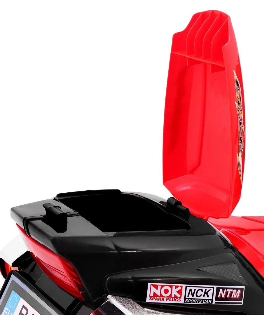 RR1000 Električni tricikl za djecu Crni + Zvuci + Svjetla + Prostor za pohranu, crna motor na akumulator_9