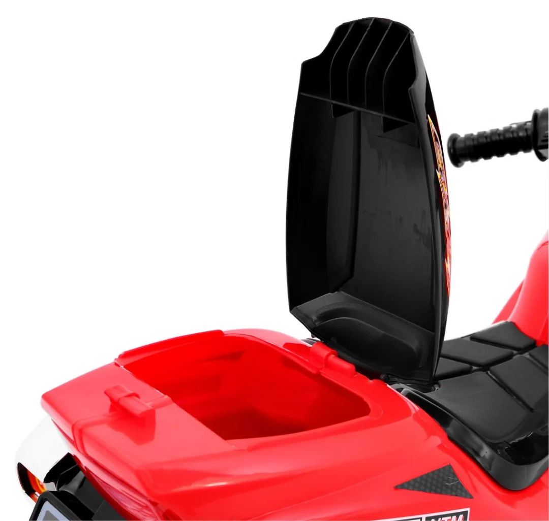 RR1000 Električni tricikl za djecu Crveni + Zvuci + Svjetla + Spremište, crvena motor na akumulator_8