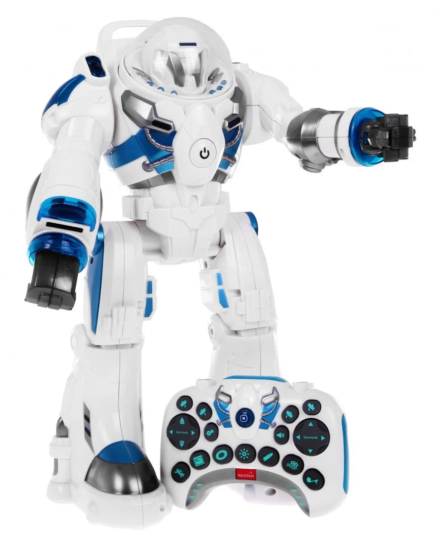RS-Robot Spaceman bijeli RASTAR Kiborg na daljinsko upravljanje + 2,4 GHz daljinski, bijela_2