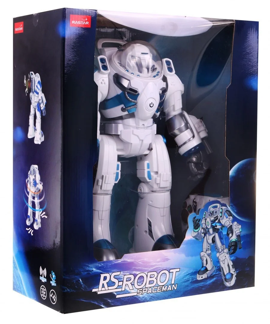 RS-Robot Spaceman bijeli RASTAR Kiborg na daljinsko upravljanje + 2,4 GHz daljinski, bijela_8