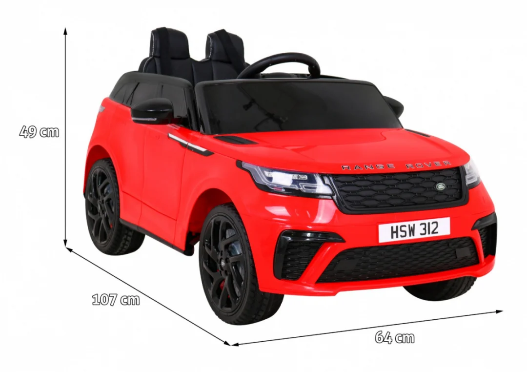 Range Rover Velar crveni SUV na baterije + daljinski upravljač, crvena_2