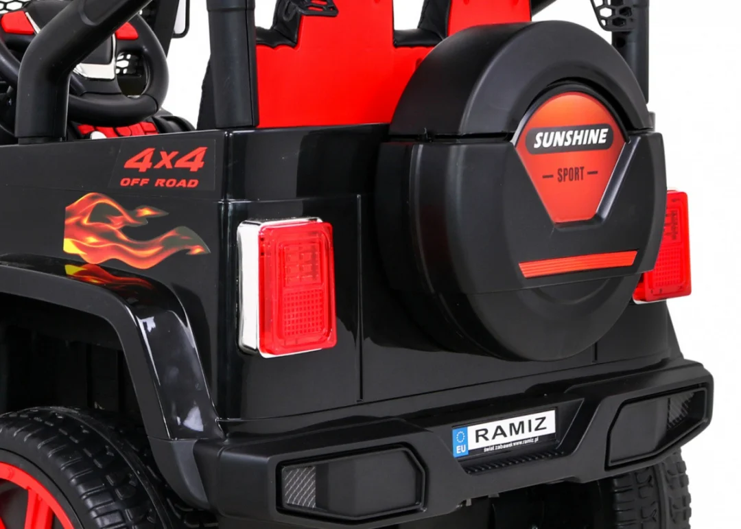 Raptor Drifter Flames terenski automobil + daljinski upravljač + 4x4 pogon + pretinac za pohranu + spori start + MP3 LED_13