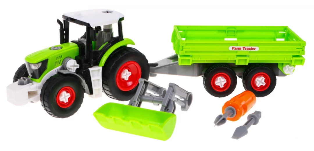 Rastavljivi traktor s prikolicom i odvijačem 3+_2