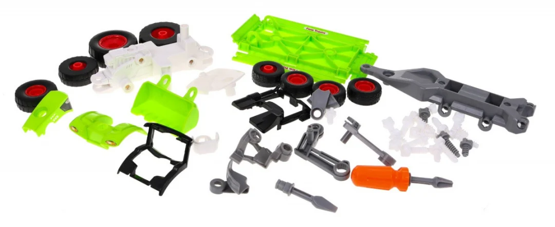 Rastavljivi traktor s prikolicom i odvijačem 3+_6