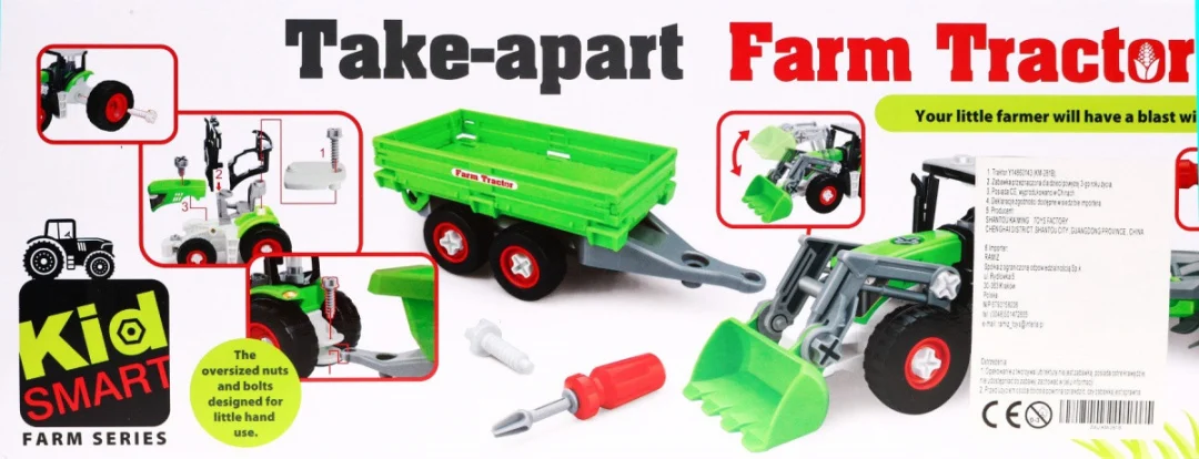 Rastavljivi traktor s prikolicom i odvijačem 3+_8