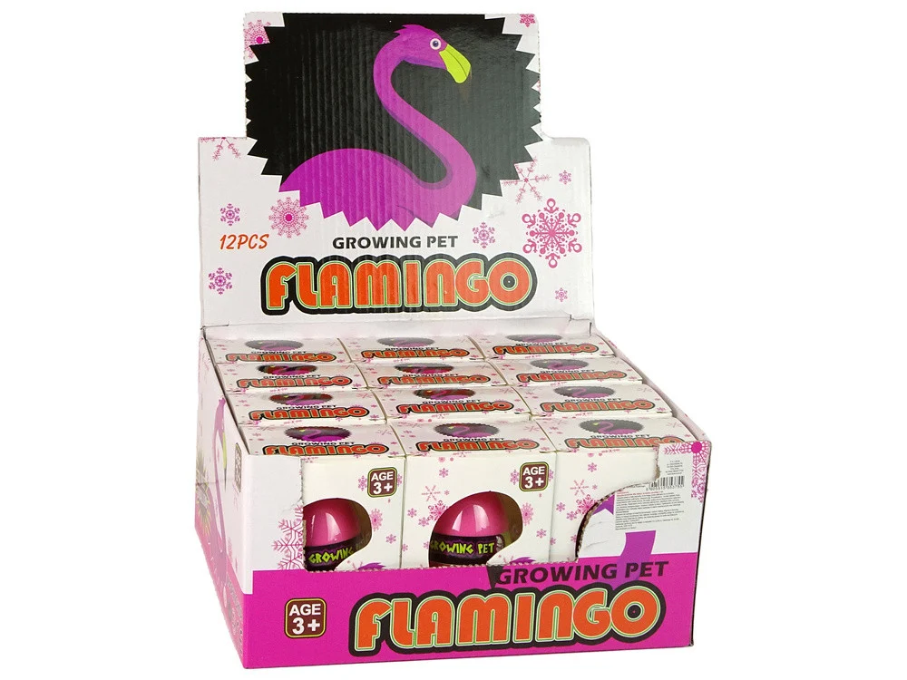 Rastuće jaje flaminga 6 cm ružičasto_3