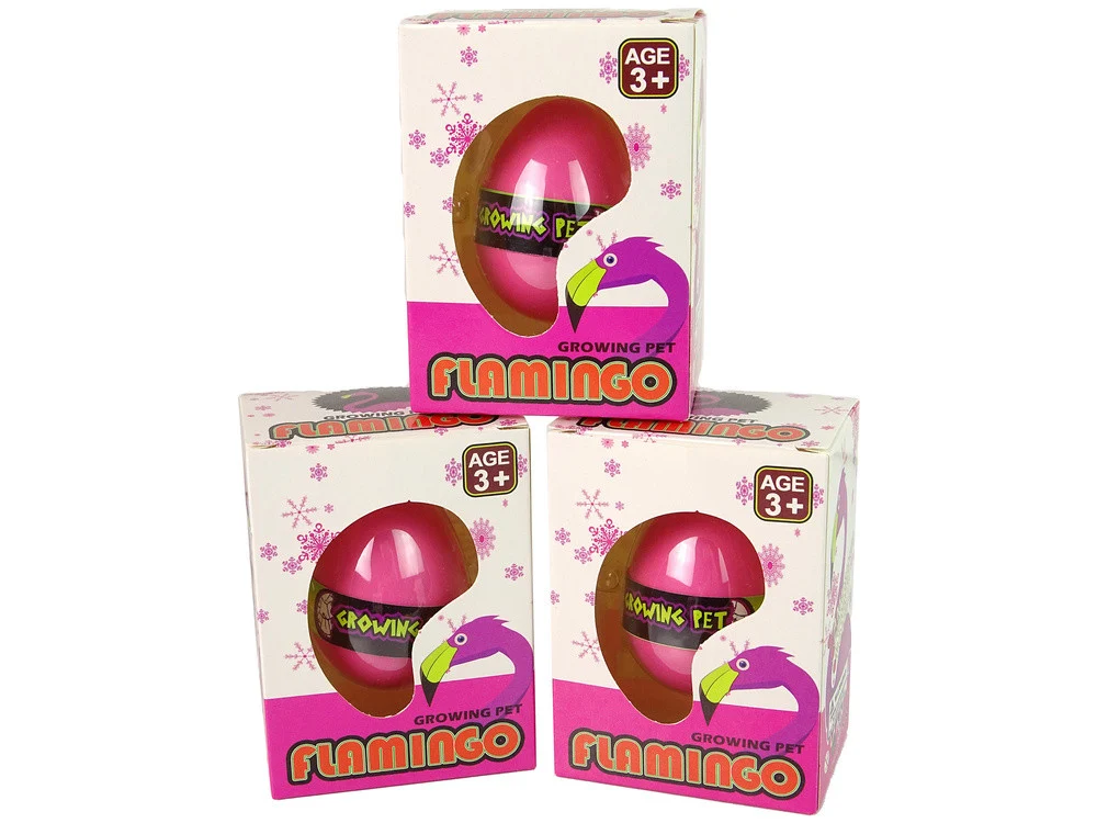 Rastuće jaje flaminga 6 cm ružičasto_4
