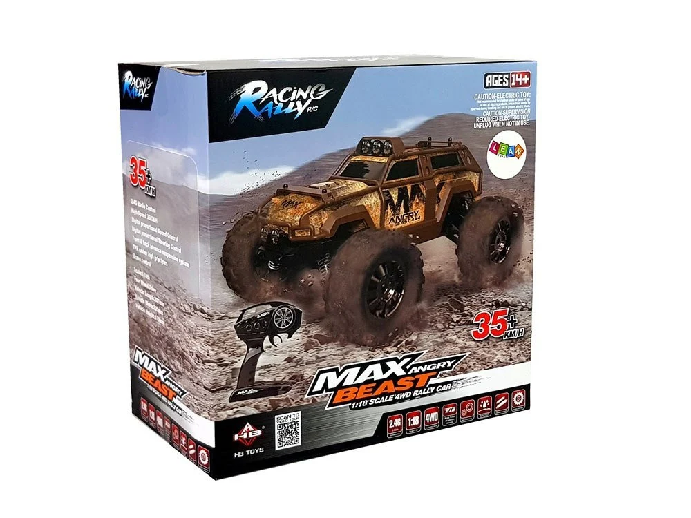 Reli auto na daljinsko upravljanje plavi 1:18 2.4G_6
