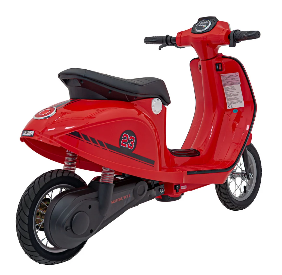 Retro skuter 23 Crveno motor na akumulator_10