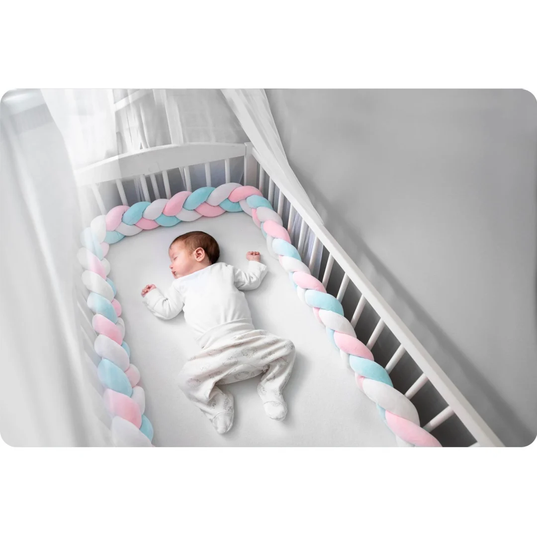 Ricokids 3m ogrtač za dječji krevetić - plavo-roza_5
