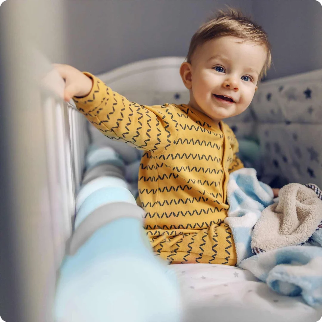 Ricokids 3m ogrtač za dječji krevetić - plavo-siv_2