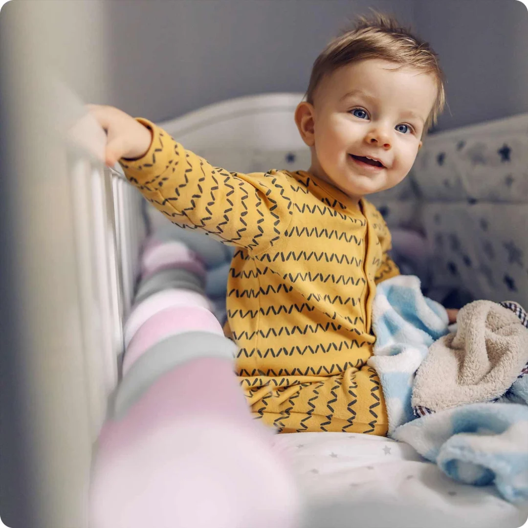 Ricokids 3m ogrtač za dječji krevetić - ružičasti i sivi_4