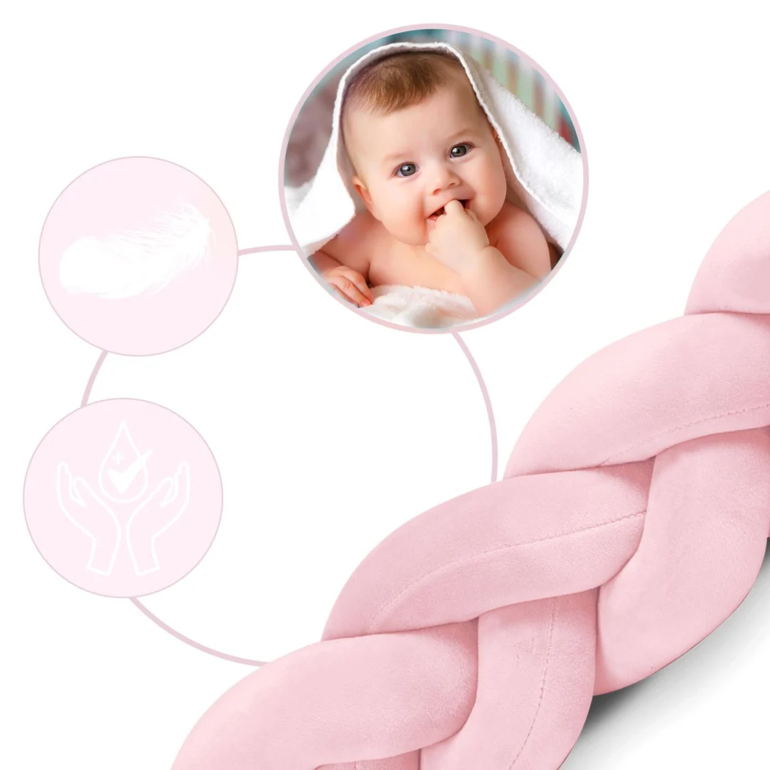 Ricokids 3m ogrtač za dječji krevetić - ružičasti_6