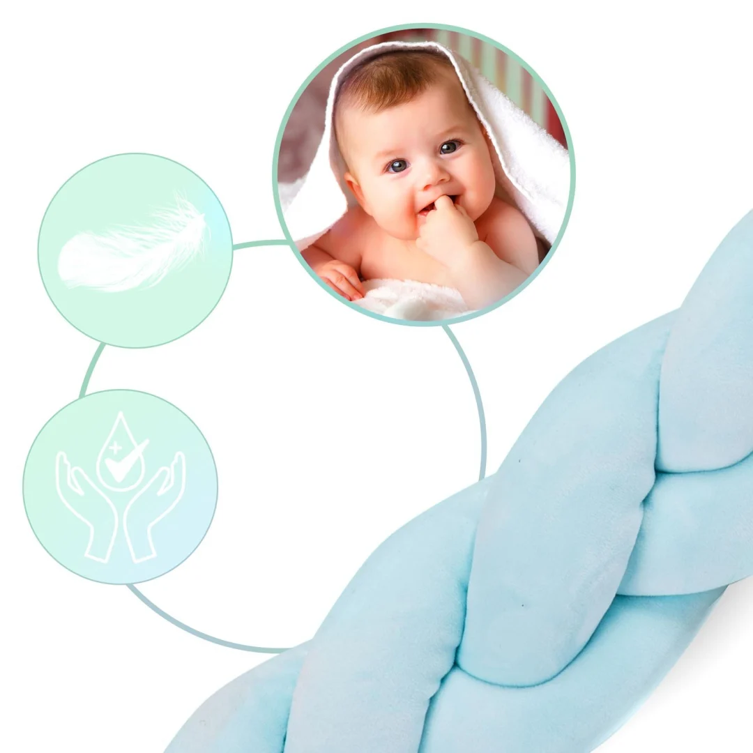 Ricokids 3m omotač za dječji krevetić - plavi_4