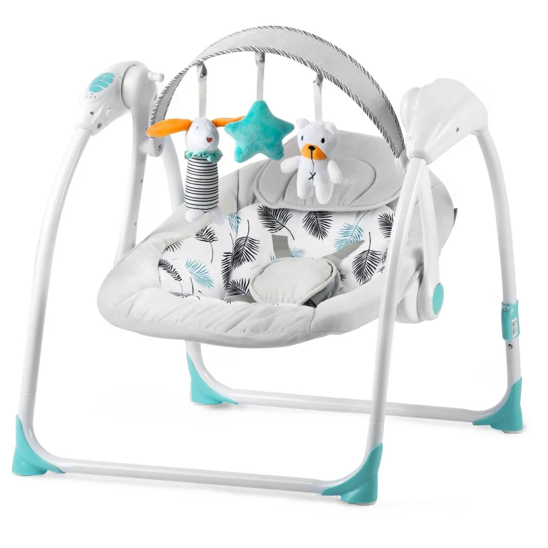 Ricokids 7326 automatska ljuljačka s glazbom, tirkizna_1
