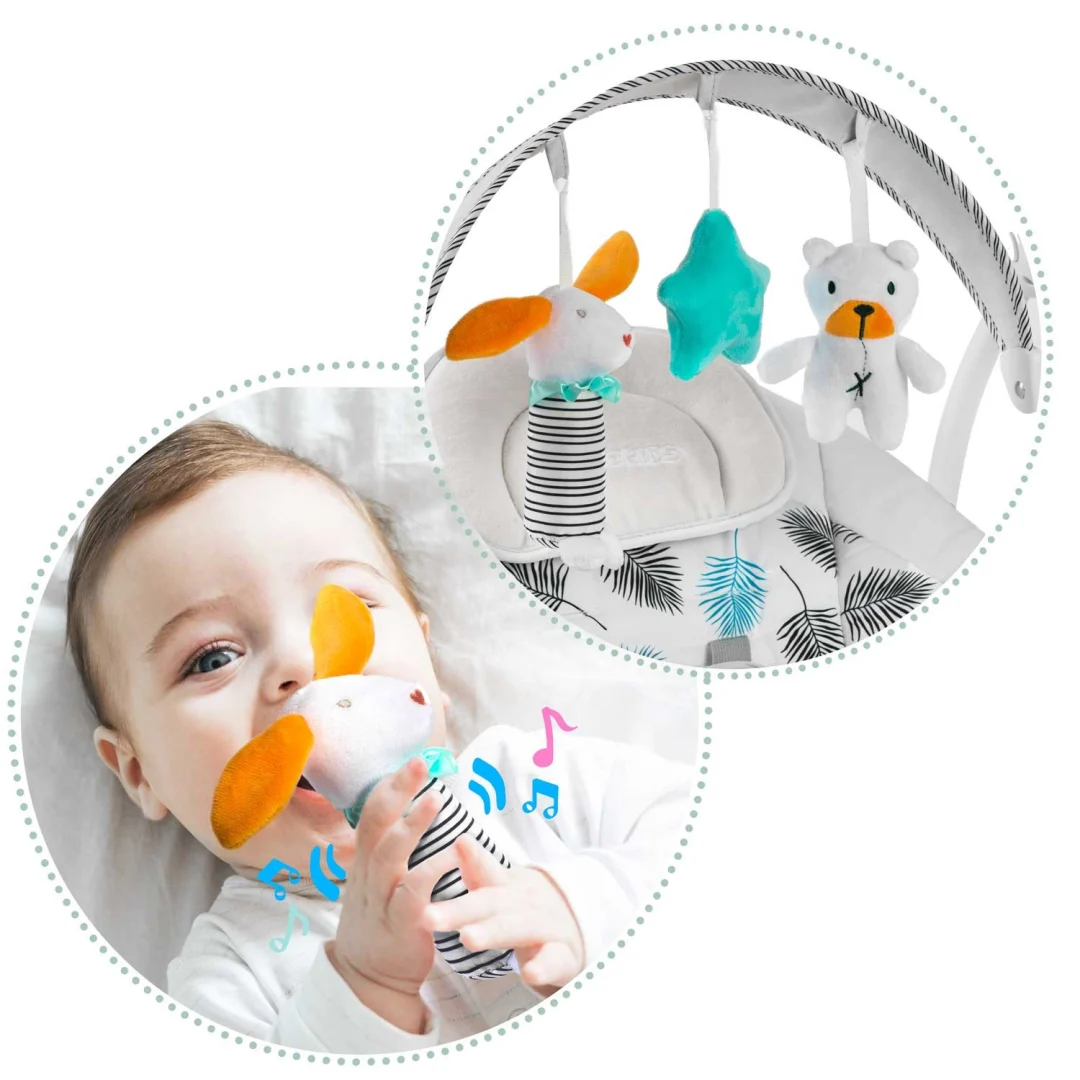 Ricokids 7326 automatska ljuljačka s glazbom, tirkizna_12