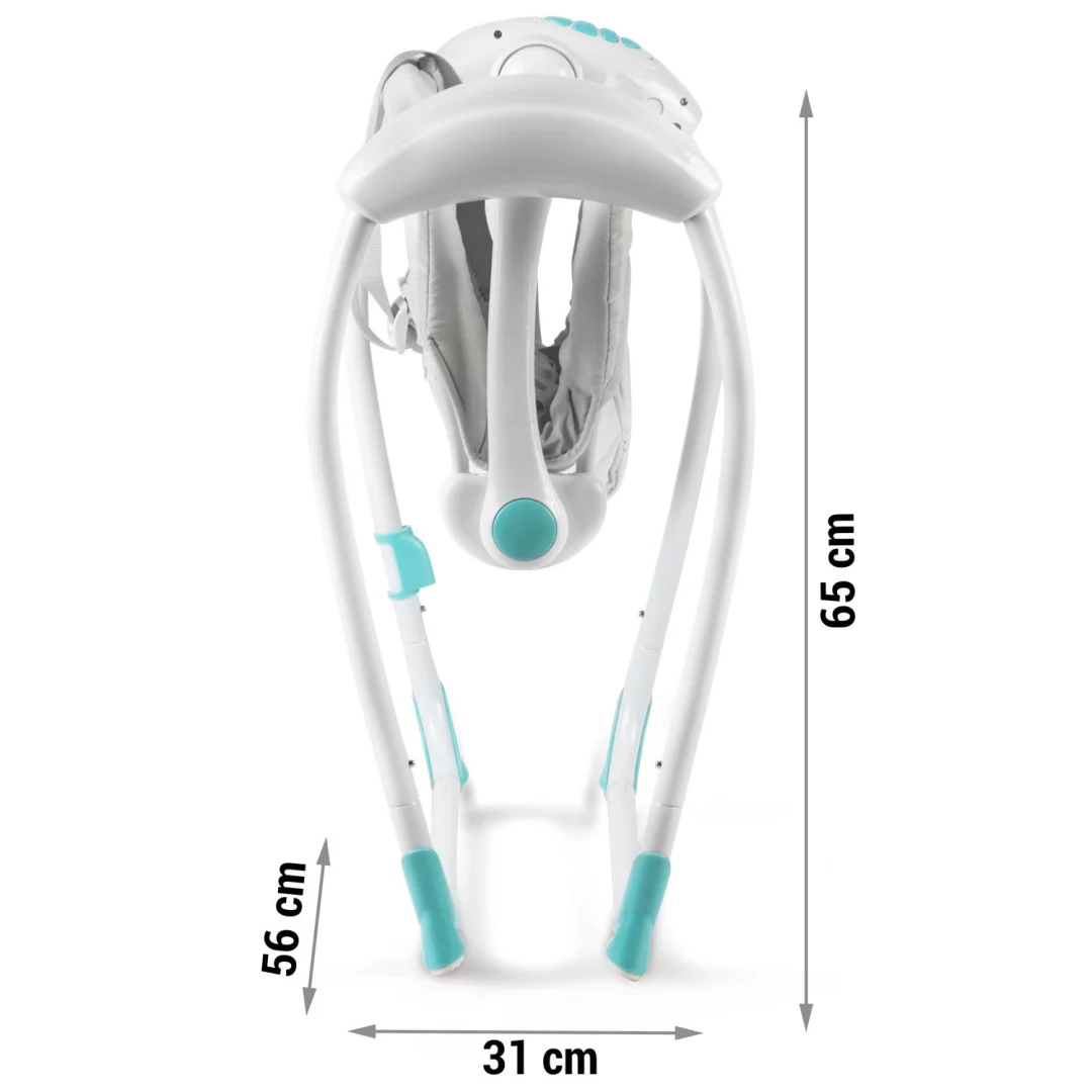 Ricokids 7326 automatska ljuljačka s glazbom, tirkizna_14