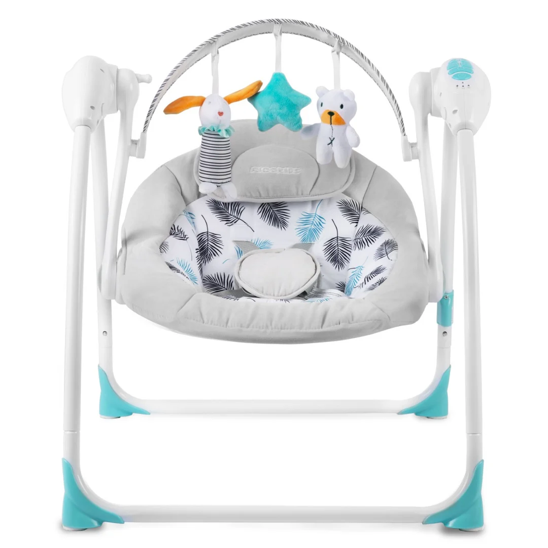 Ricokids 7326 automatska ljuljačka s glazbom, tirkizna_2