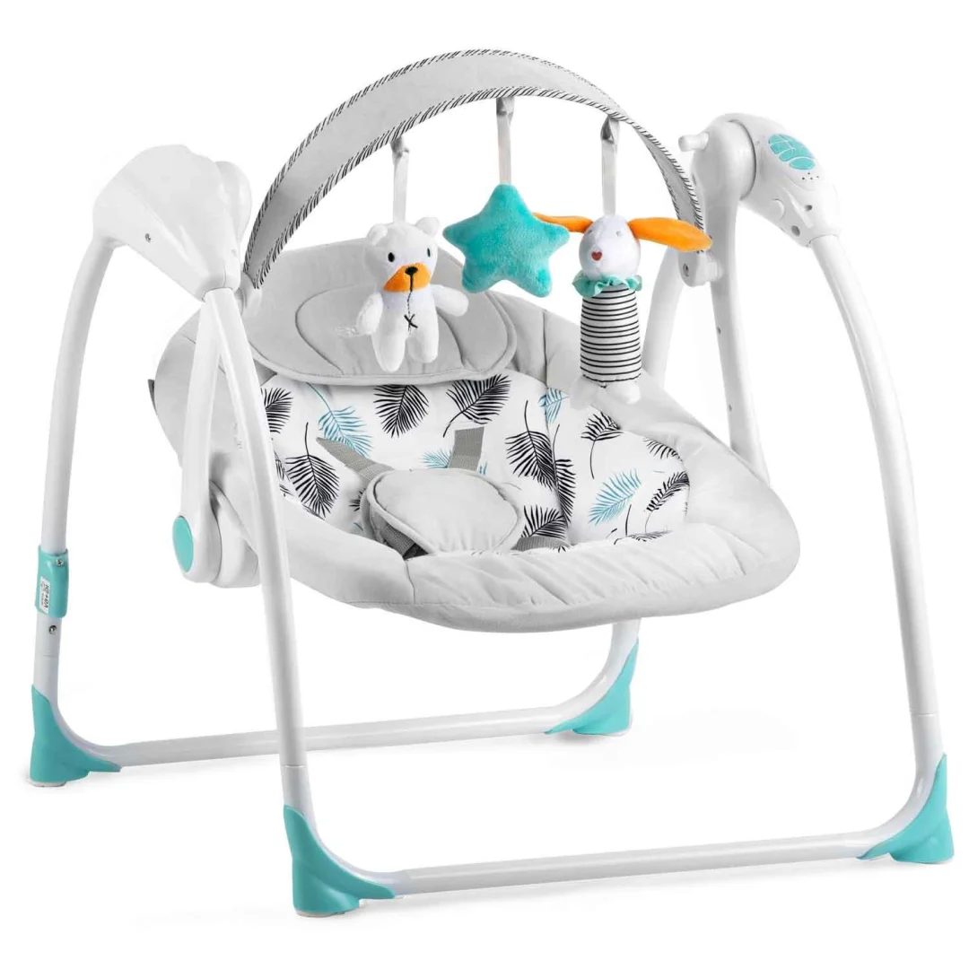 Ricokids 7326 automatska ljuljačka s glazbom, tirkizna_3