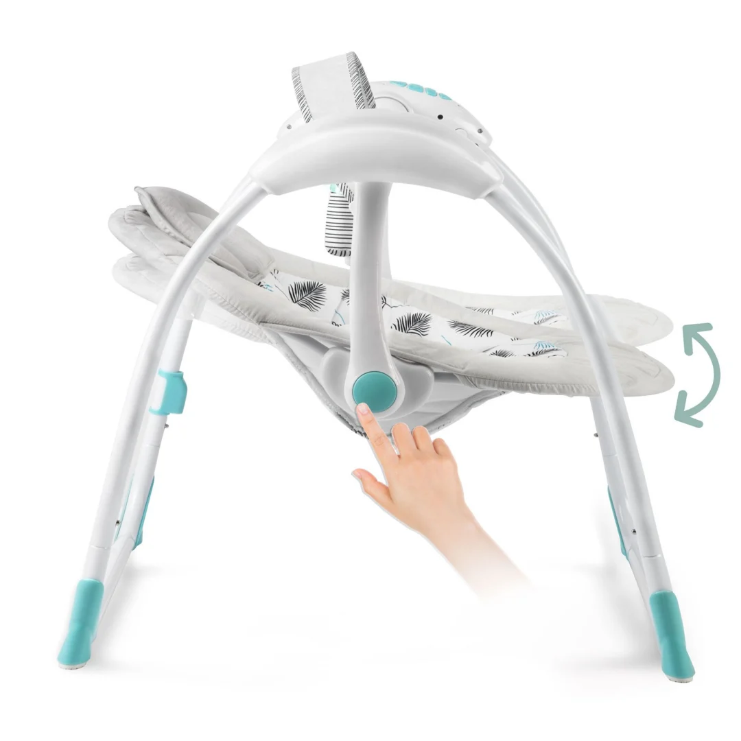 Ricokids 7326 automatska ljuljačka s glazbom, tirkizna_7
