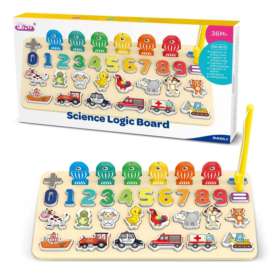 Ricokids 781400 Edukativna ploča s brojevima, životinjama i vozilima_2