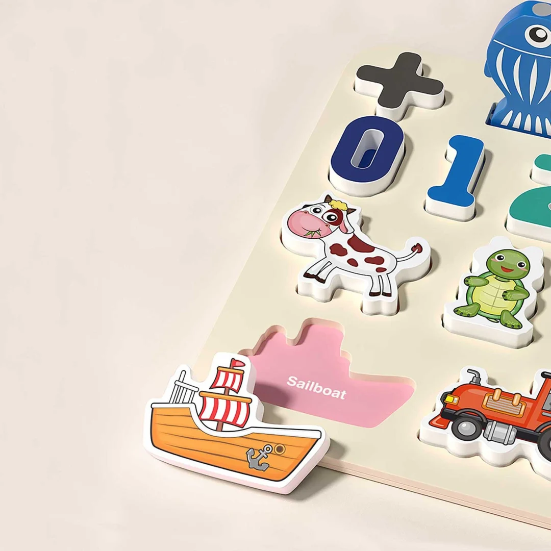 Ricokids 781400 Edukativna ploča s brojevima, životinjama i vozilima_6
