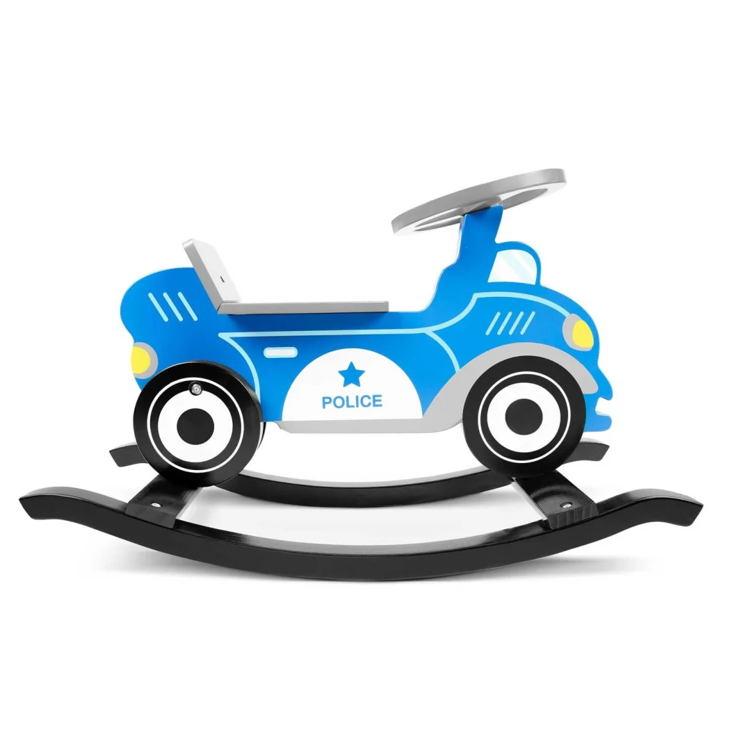 Ricokids 785000 Drveni ljuljački automobil Policija_2