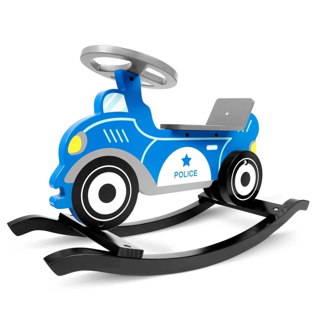 Ricokids 785000 Drveni ljuljački automobil Policija_3