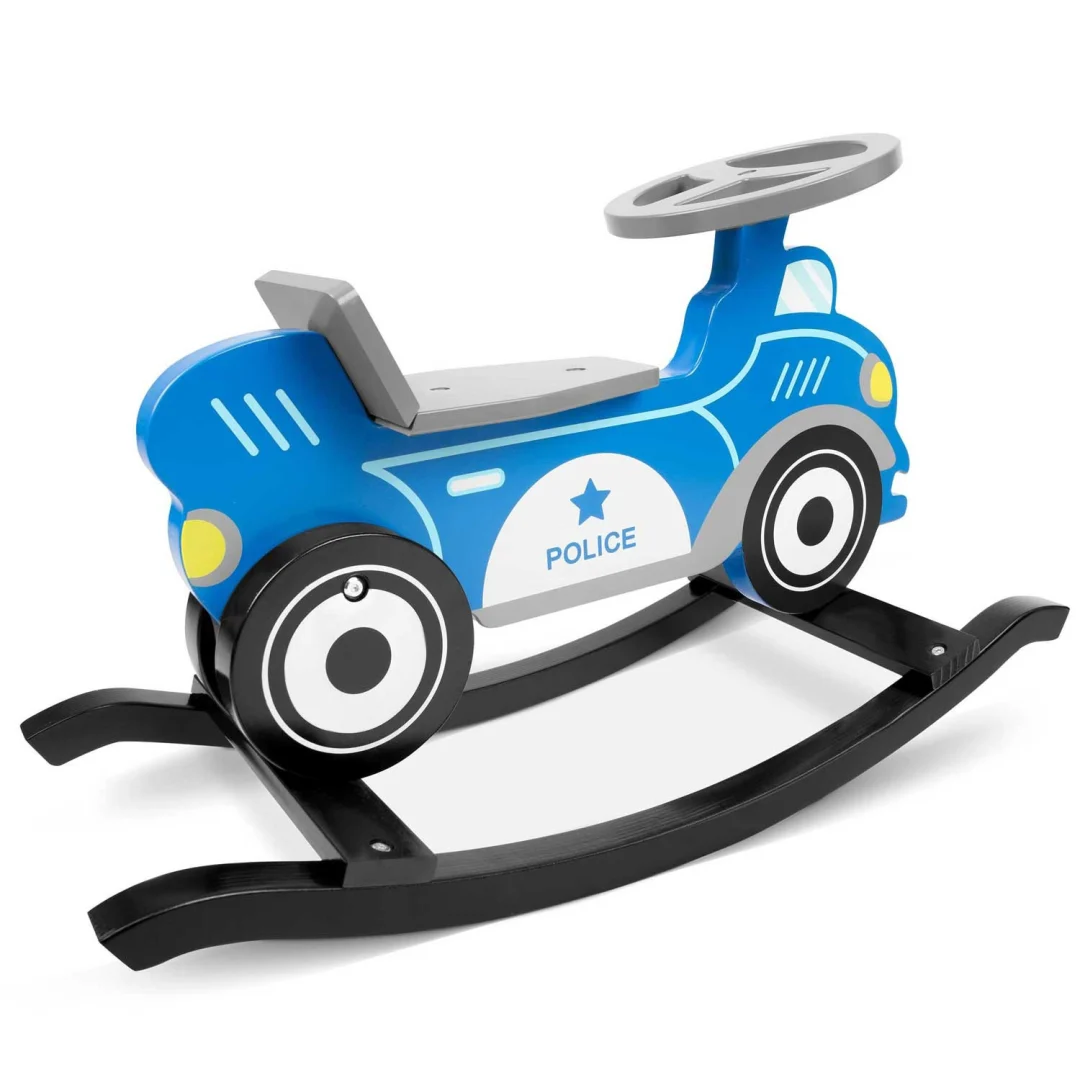 Ricokids 785000 Drveni ljuljački automobil Policija_4