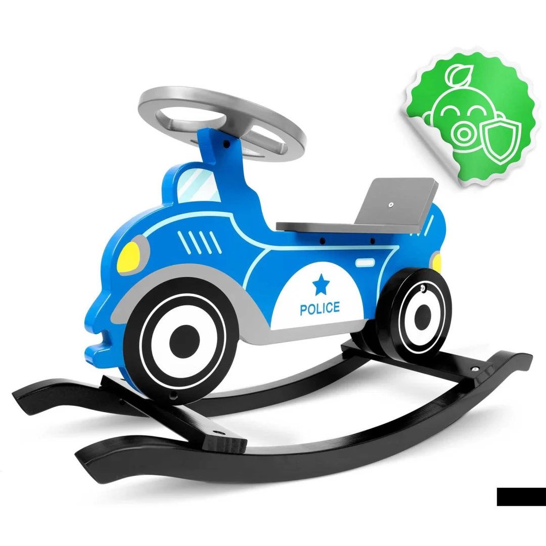 Ricokids 785000 Drveni ljuljački automobil Policija_8