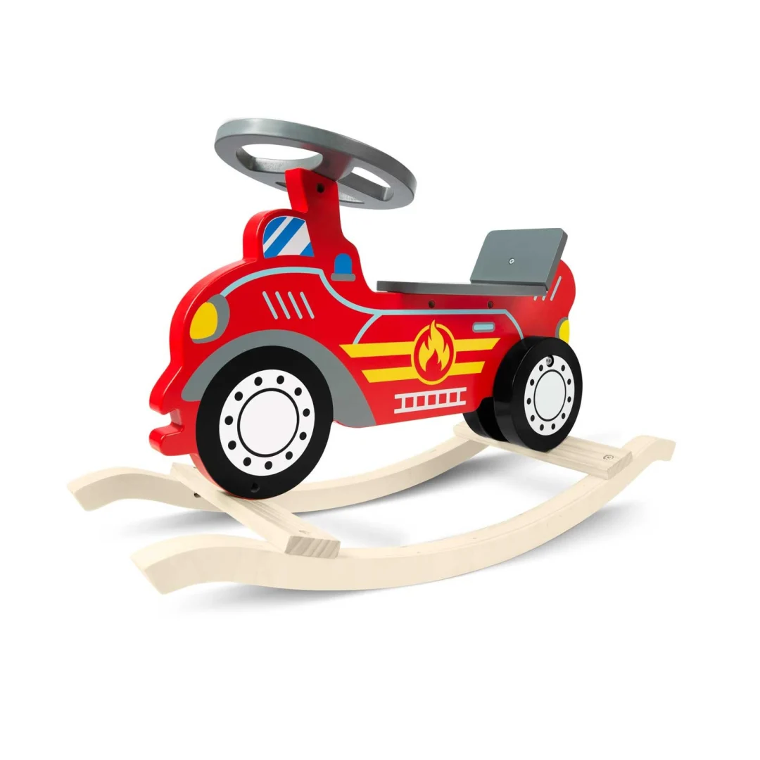 Ricokids 785001 Drveni ljuljački automobil Vatrogasna postrojba_2