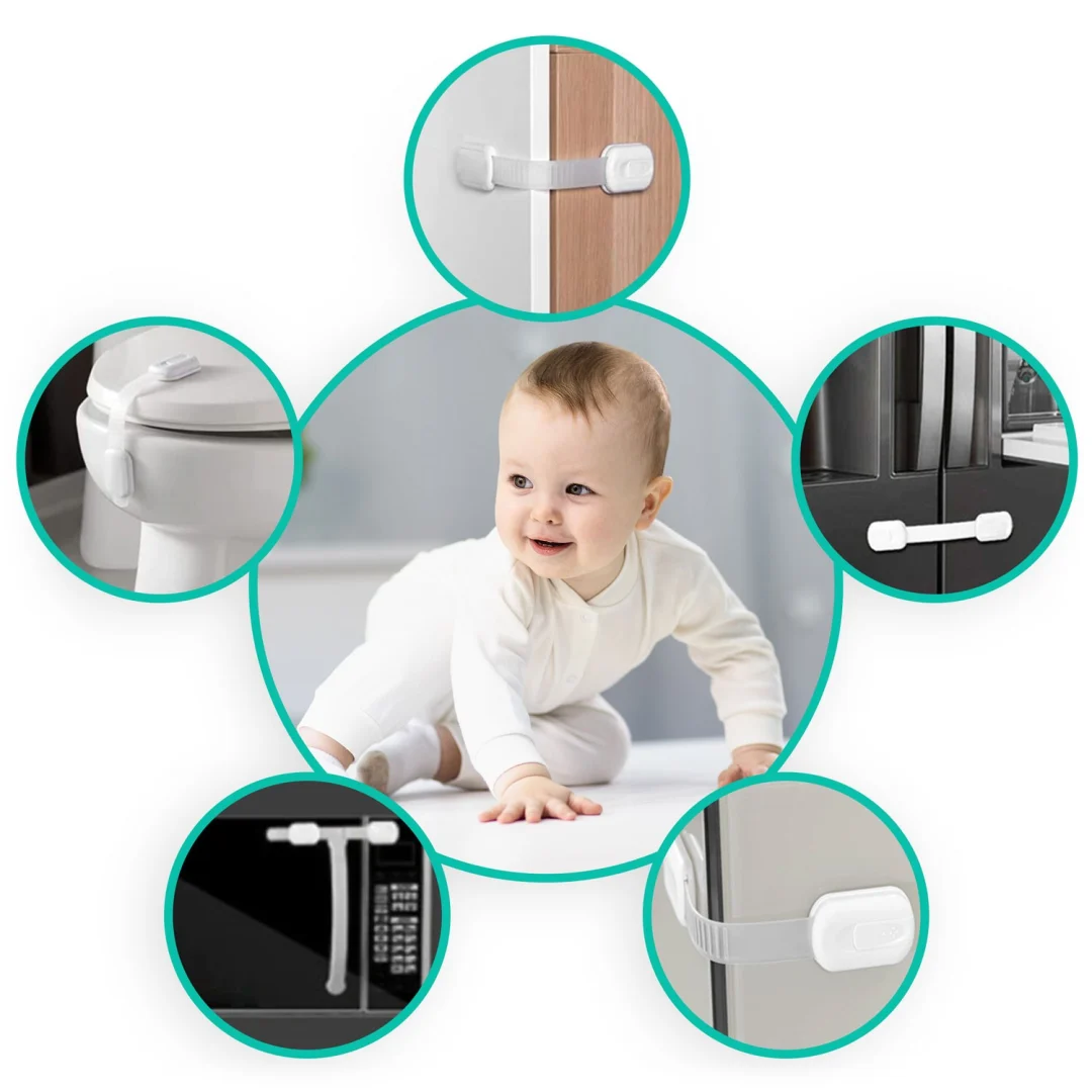 Ricokids 798100 zaštita od otvaranja ormarića 6 komada bijela_9