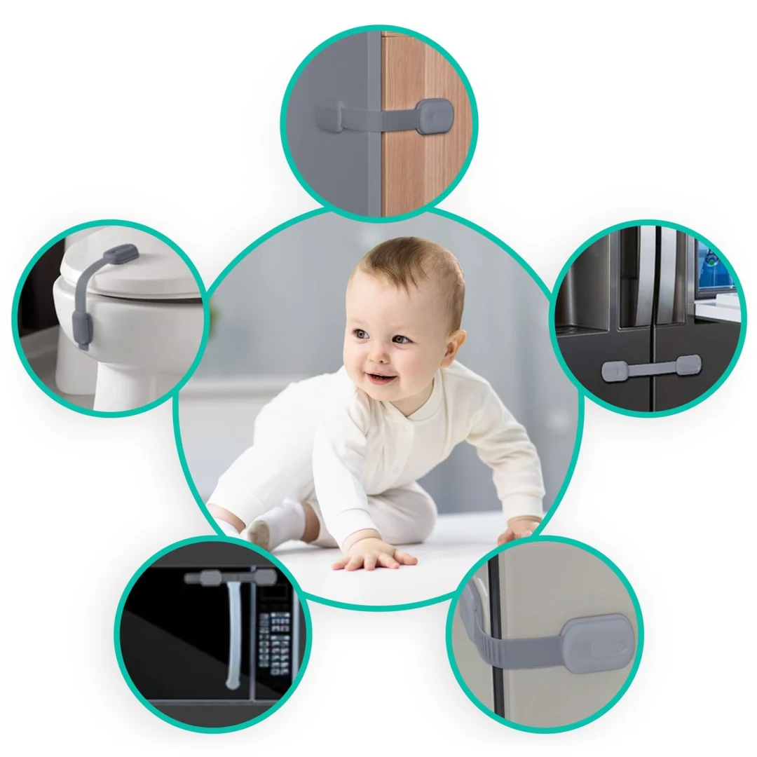 Ricokids 798101 zaštita za otvaranje ormarića 6 kom sive_9