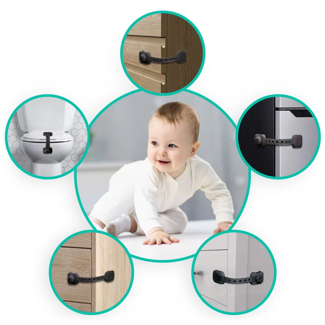 Ricokids 798202 zaštita za otvaranje ormarića 6 komada crna_8