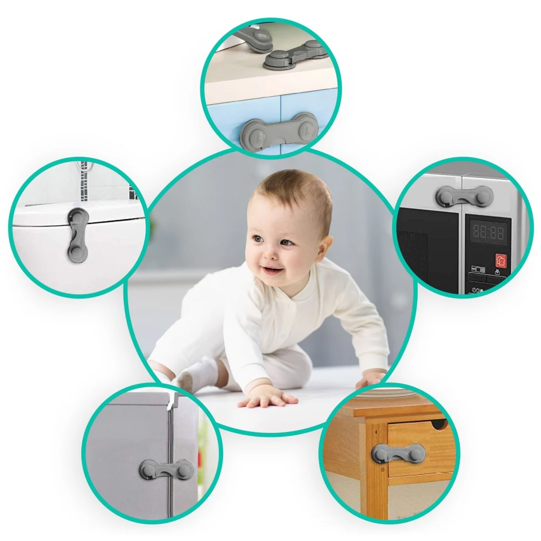 Ricokids 798301 zaštita za otvaranje ormarića 10 kom sive_6