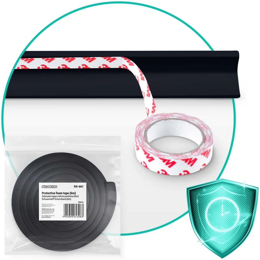 Ricokids 798711 Crna pjenasta sigurnosna traka 6 m_5