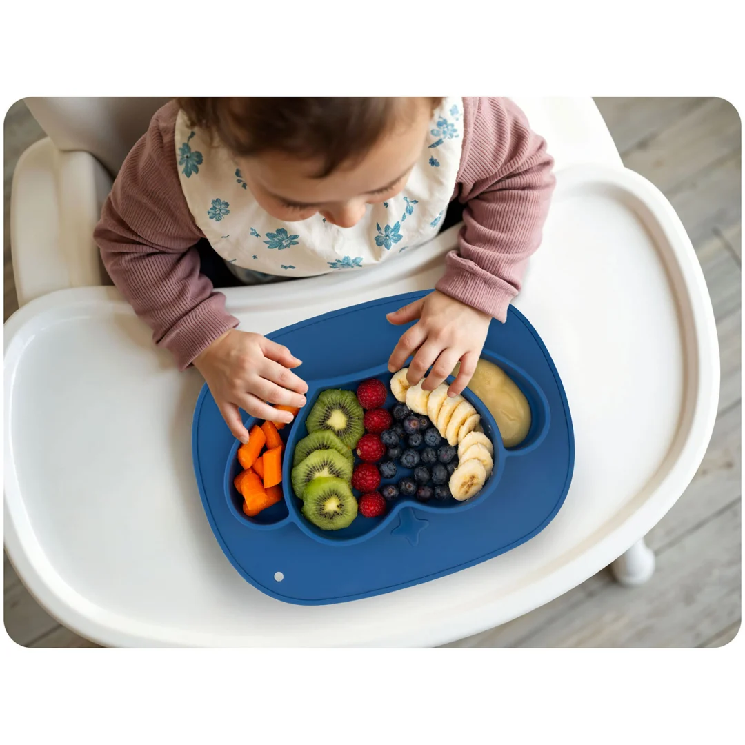 Ricokids Crown silikonski tanjur za hranjenje za djecu_12