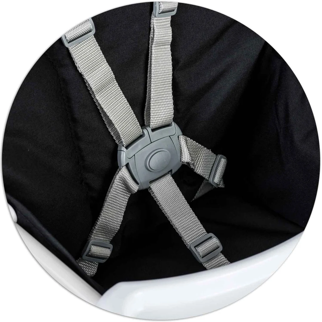 Ricokids FANDO visoka stolica sa stolom, crna_2