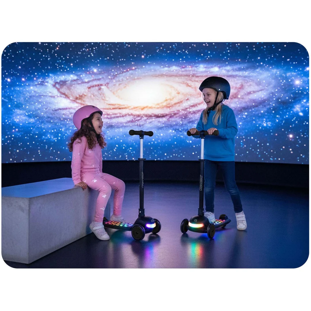 Ricokids Glowi trokotačni LED skuter za djecu - crni_3