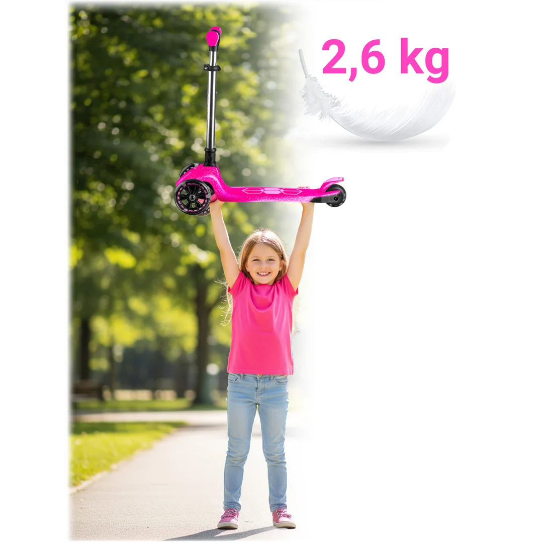 Ricokids Jelly trokotačni balansirajući skuter za djecu, svijetli u mraku - roza_10