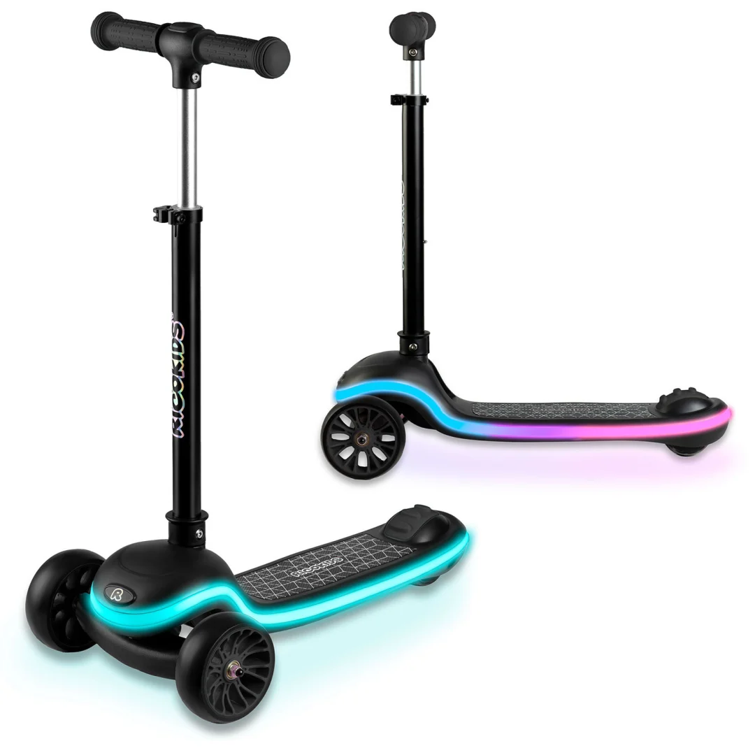 Ricokids Leddi trokotačni LED skuter za djecu - crni_14