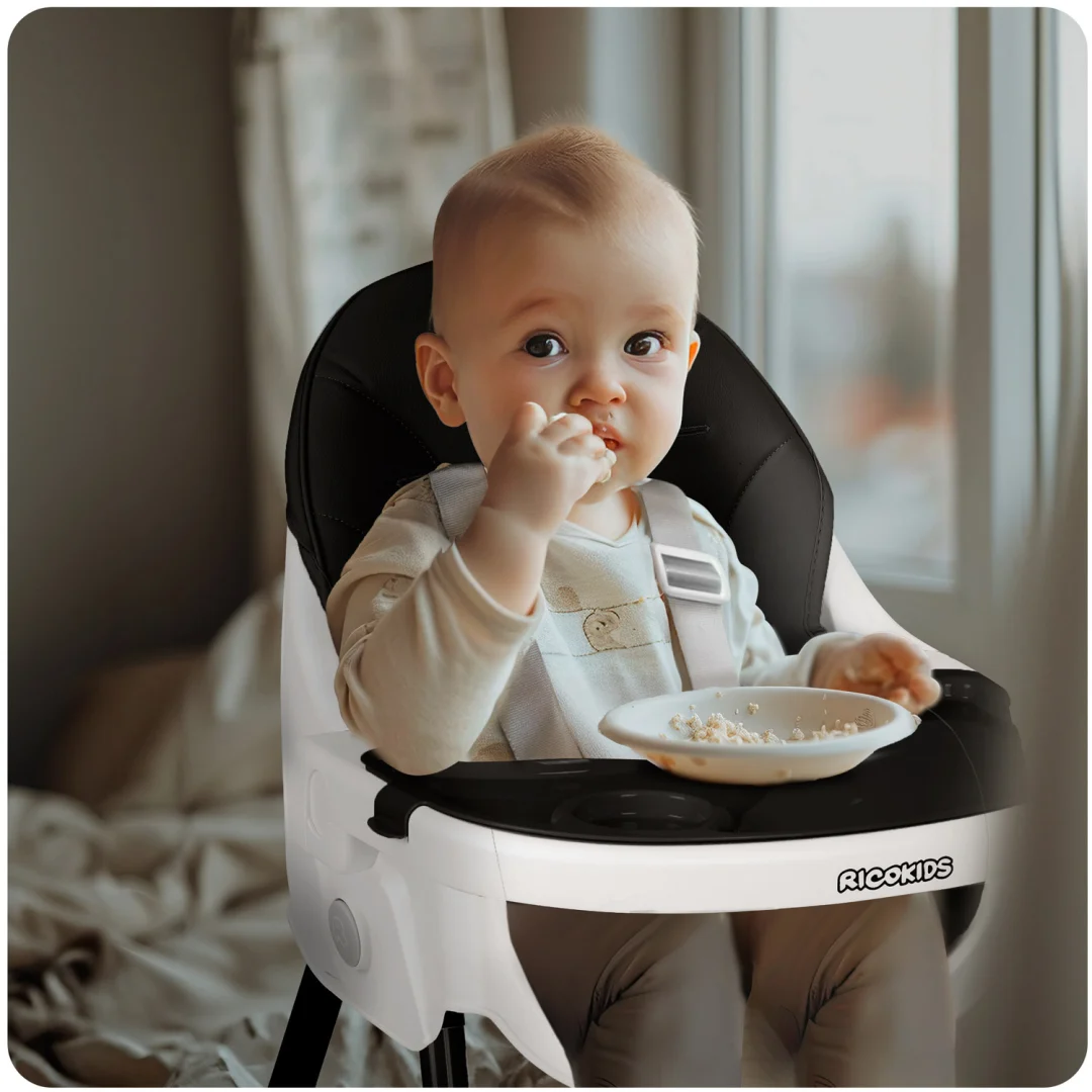 Ricokids Mani stolica za hranjenje crna_10