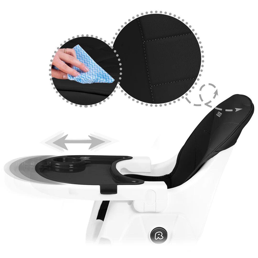 Ricokids Mani stolica za hranjenje crna_13