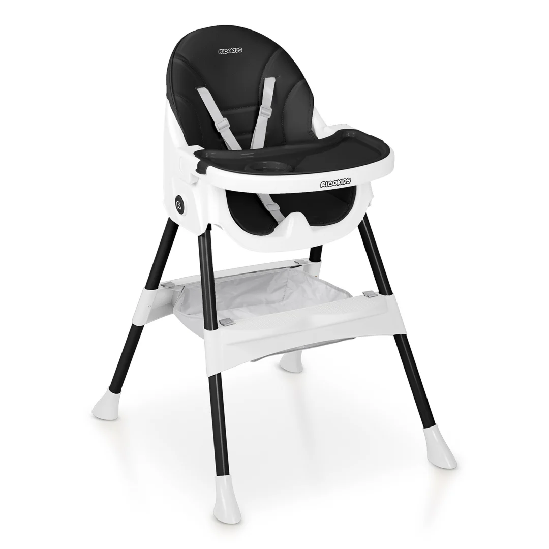 Ricokids Mani stolica za hranjenje crna_2