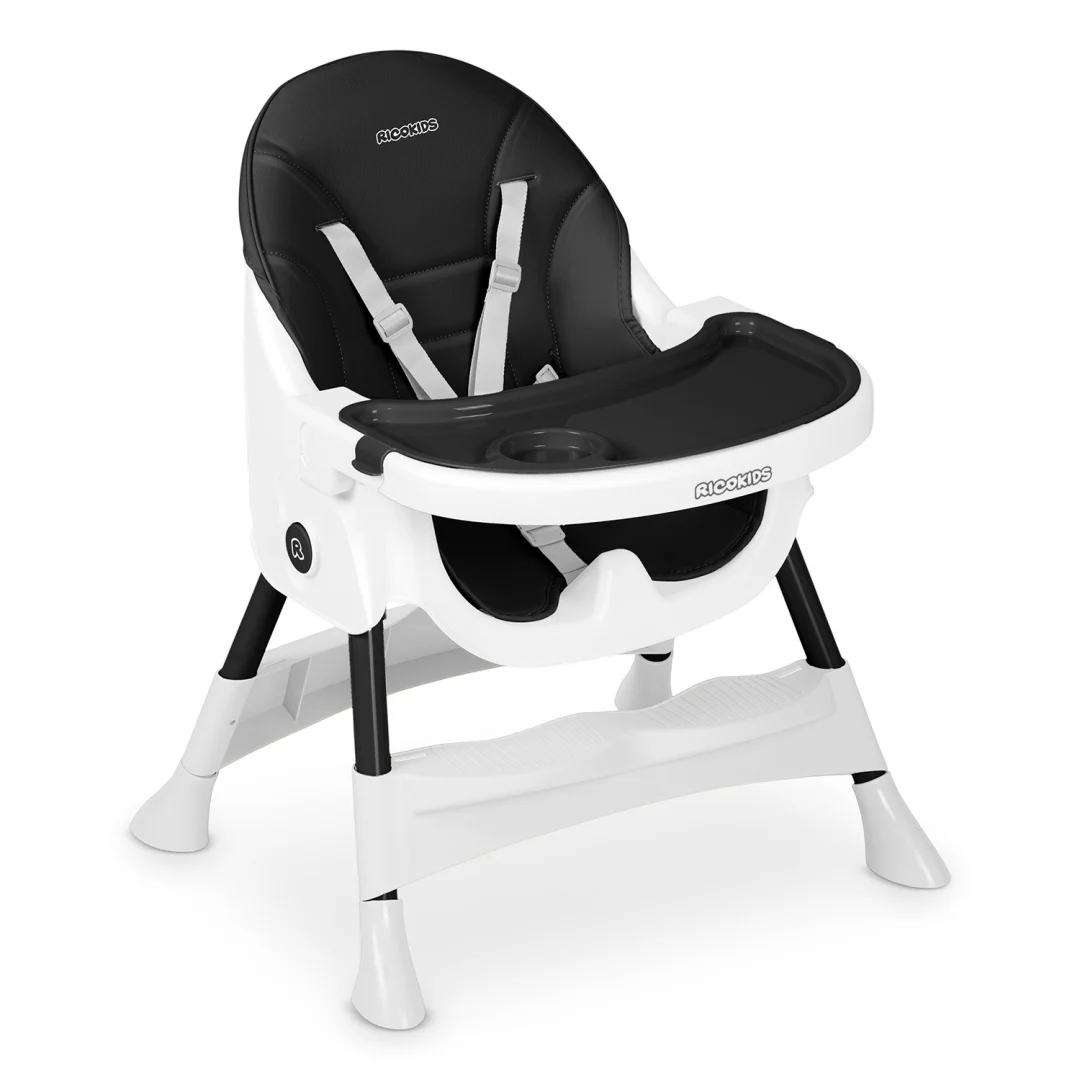 Ricokids Mani stolica za hranjenje crna_3