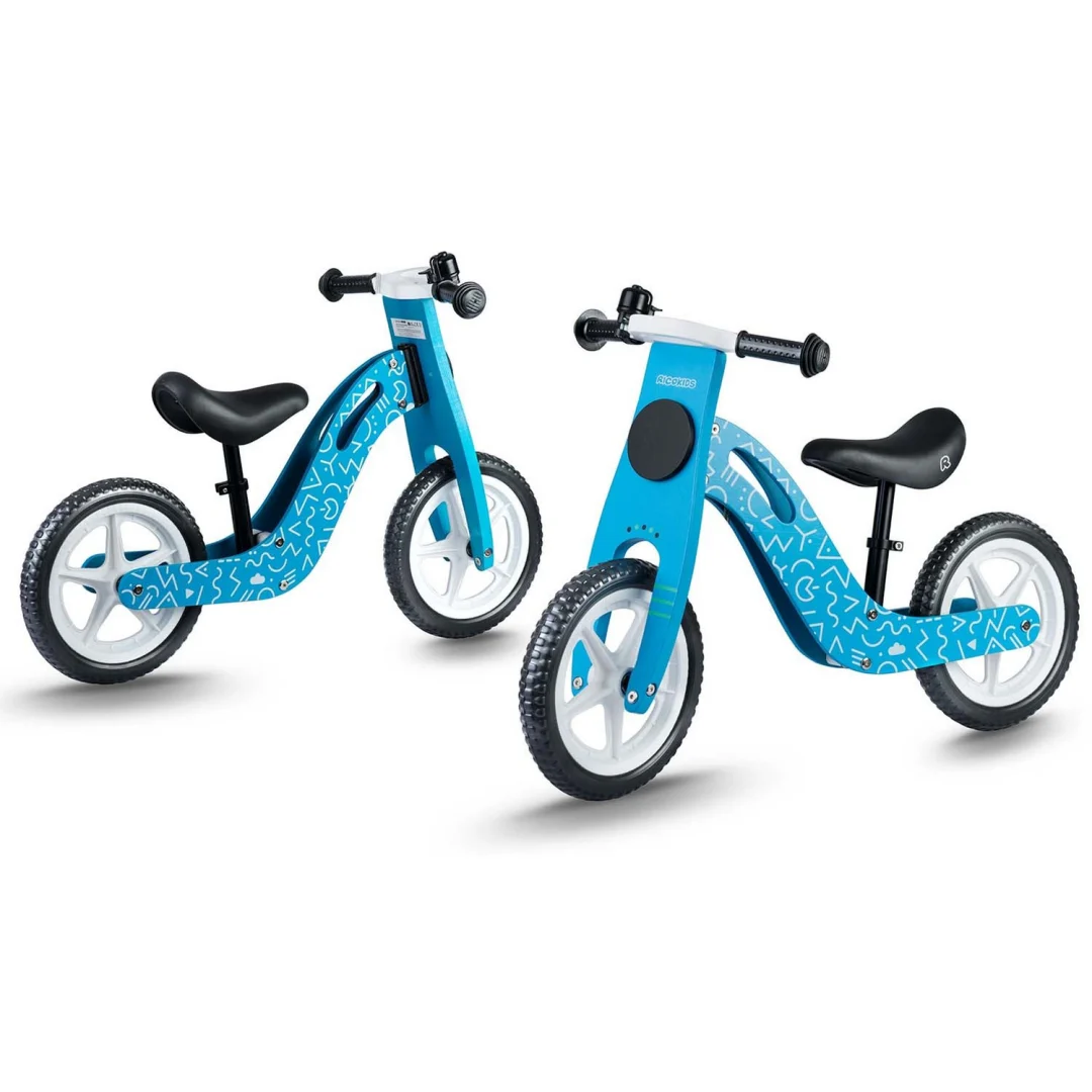 Ricokids RC-613 plavi drveni balansni bicikl_10